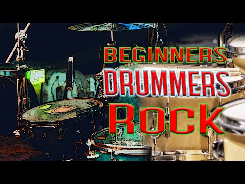 Beginner Drummer Rock Backing | 75 BPM Drumless with Click very Easy