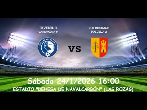 17ª Jornada 2025-26 JUVENIL PREFERENTE  LAS ROZAS C.F. C  vs  C.D. RETAMAR POZUELO A  24-1-2026
