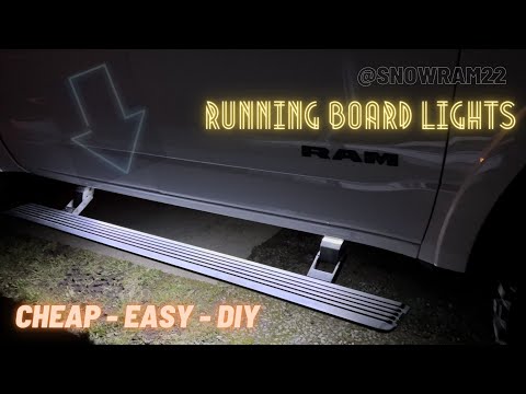 I added running board lights to my Ram 1500 Limited!!!