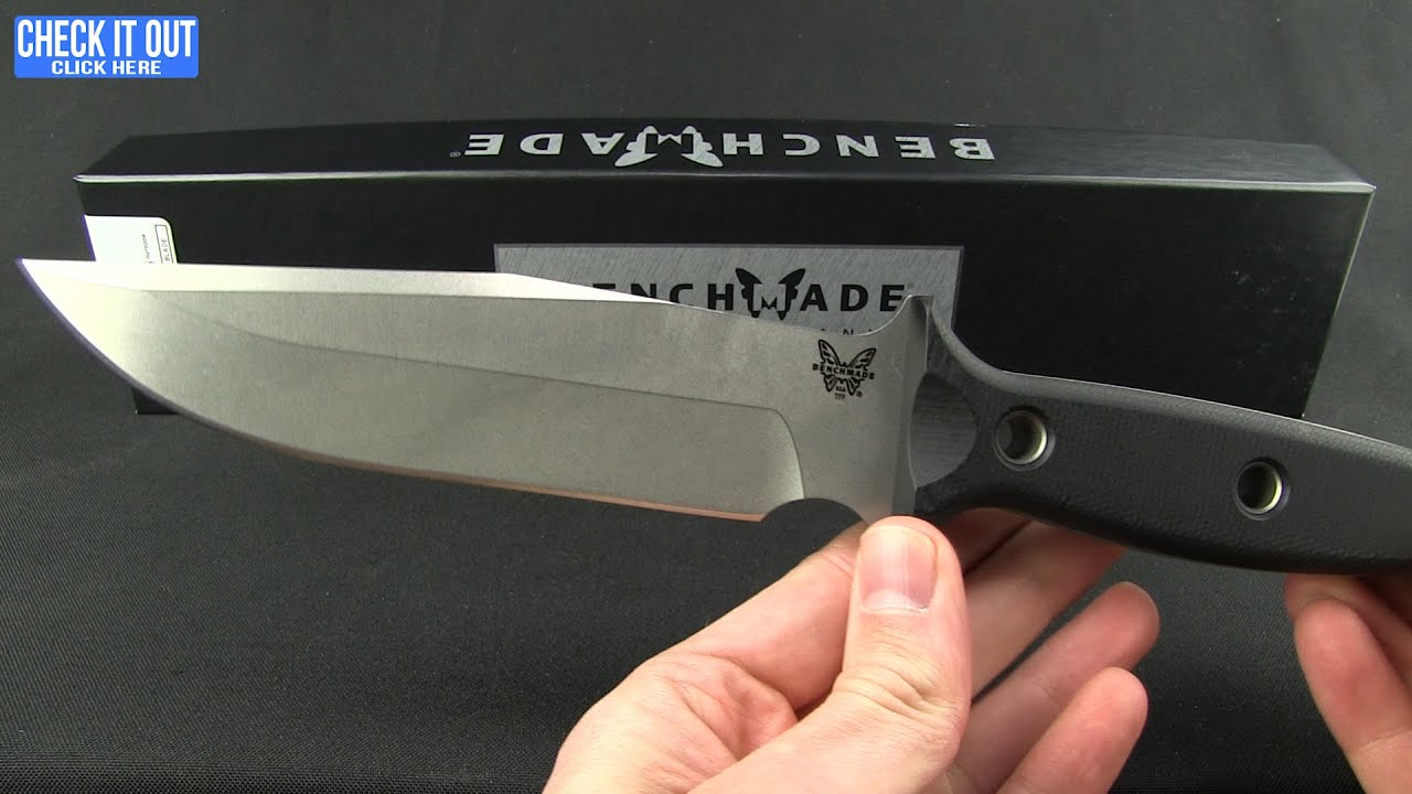 Benchmade Sibert Arvensis Knife Black G-10 (6.44" Black) 119BK