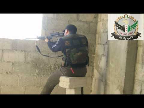 استهداف قناصي كتائب جند الله قوات النظام على طريق مطار دمشق الدولي في ريف دمشق