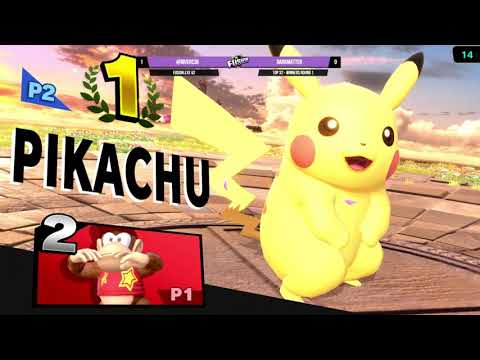 Fusion.exe 62 - DarkMATTer (Pikachu) vs Rivers (Diddy Kong) - Top 32 - Winners Round 1