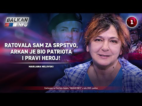 INTERVJU: Marijana Nelovski - Ratovala sam za srpstvo, Arkan je bio patriota i heroj! (14.7.2020)