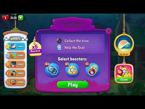 FISHDOM: 🐠🐬🦈 💥💥 Level 10962 Super Hard Level, 10963 💥💥  No Boosters 💣🧨 💥💥
