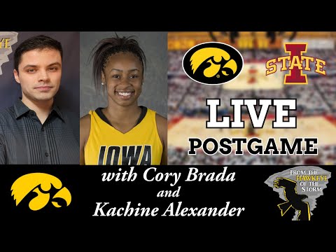 IOWA - IOWA STATE POSTGAME with Kachine Alexander / CY-HAWK GAME / Iowa Women's Basketball Postgame