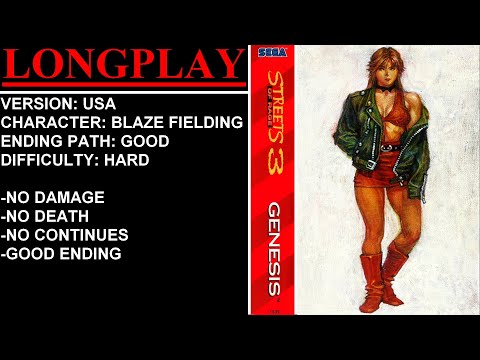 Streets of Rage 3 [USA] (Sega Genesis) - (Longplay - Blaze Fielding | Hard | Good Ending Path)