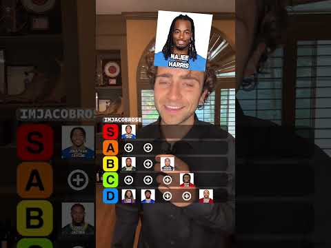 I almost created a perfect NFL running back tier list 👀 #fyp #nfl #tierlist #ranking