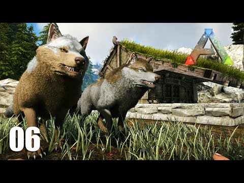 Now I have TWO WOLVES and ONE HOUSE - Surviving in dangerous lands - VALGUERO MAP - #06 - ARK