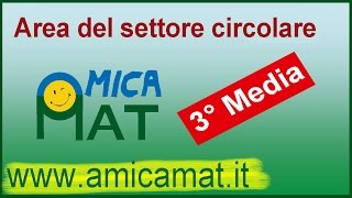 Area del settore circolare