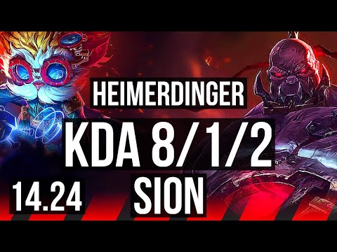 HEIMERDINGER vs SION (TOP) | 8/1/2 | KR Diamond | 14.24