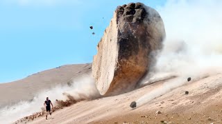 Massive Rockfalls Caught On Camera !