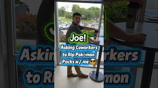 Ripping a Pokémon pack with my new Coworker! Nice IR Pull 😃 #pokemon