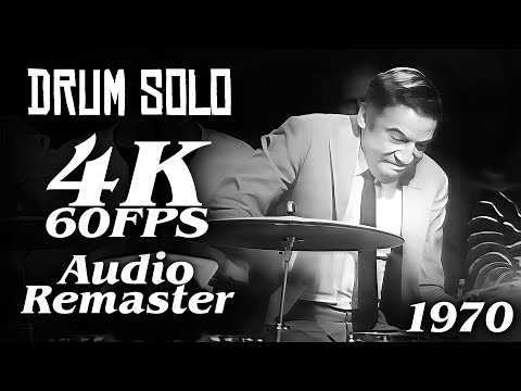 [ 4K 60FPS Audio Remaster ] Buddy Rich Drum Solo Tonight Show 1970