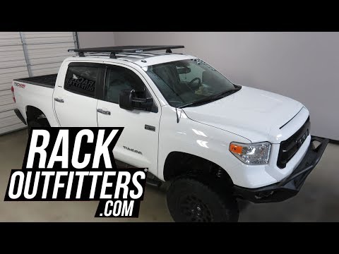 2007-2018 Toyota Tundra Crewmax Rhino Rack Pioneer Platform RLT600 on RTS533 Tracks