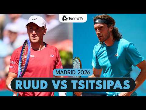 Casper Ruud vs Stefanos Tsitsipas 3-Hour Rollercoaster | Madrid 2026 Highlights