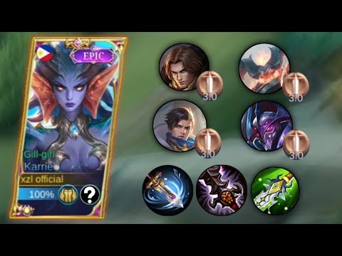 TRY THIS KARRIE BUILD, ENEMY WILL BE PAPER🔥 MLBB