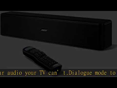Bose Solo 5 TV Soundbar Sound System with Universal Remote Control, Black