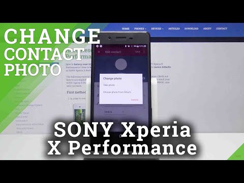 How to Add Photo to Contact in SONY Xperia X Performance – Personalize Contact Profile