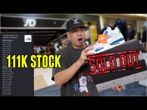NOT AS EASY COP !!! JORDAN 4 MILITARY BLUE ONLY 111K STOCK