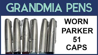 WORN PARKER 51 CAPS