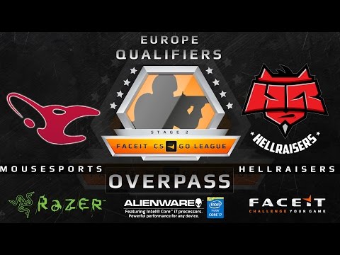 Mousesports vs HellRaisers - Map 2 - Overpass (FACEIT League 2015 Stage 2 EU Qualifier)