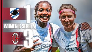 Ijeh's brace & Dubcová's goal seal the three points | Sampdoria 1-3 AC Milan | Women's Highlights