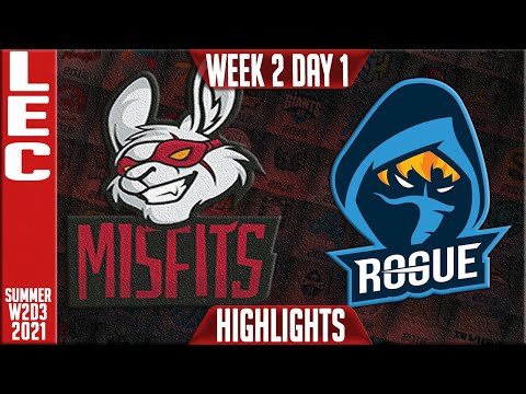 MSF vs RGE Highlights | LEC Summer 2021 W2D1 | Misfits Gaming vs Rogue