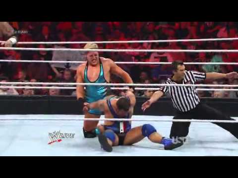 Santino Marella & Brodus Clay vs Jack Swagger & Dolph Ziggler [09/04/2012] [HQ]