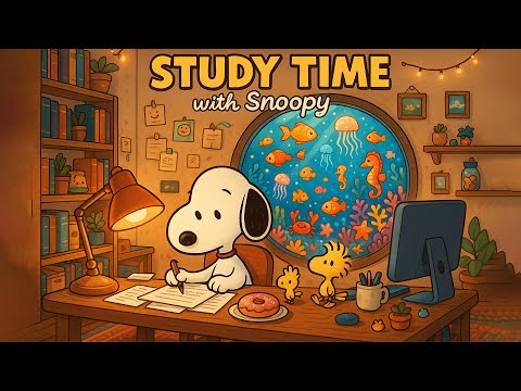 Study Time with Snoopy 📖 Smooth Jazz Tunes to Boosts Your Focus