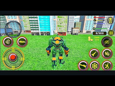 US Police Transform Robot Car - White Tiger Game - Android Gameplay Part 4