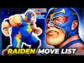 RAIDEN MOVE LIST Capcom Vs SNK 2 Mark Of The Millenium 2001 CVS2