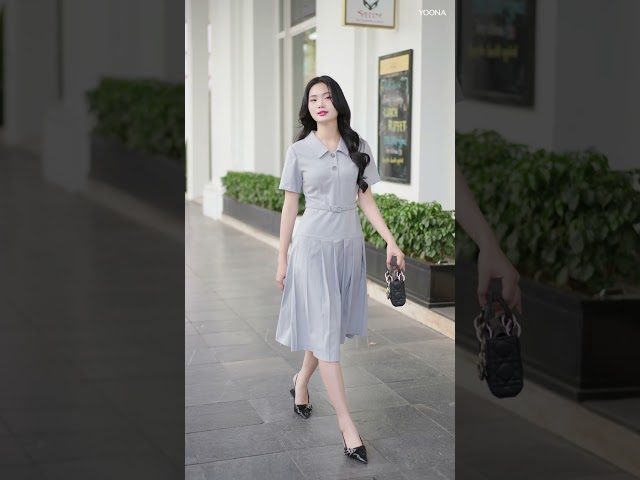 EH10X124 - Đầm twill silk