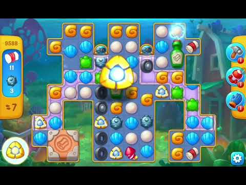 Fishdom Easy Level 9588 (with ingame lightning booster) @choraelmin