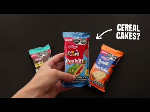 🤔Trying Kellogg's Newest CEREAL SNACK CAKES!  Froot Loops | Frosted Flakes | Choco Krispies