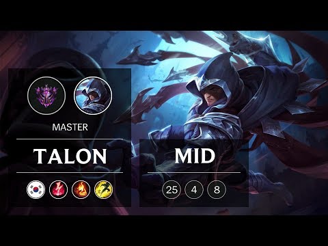 Talon Mid vs Nocturne - KR Master Patch 9.2