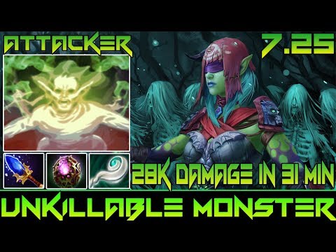 UNKILLABLE MONSTER | Death Prophet By Attacker | Cancer Exorcism 7.25 Dota 2 Gameplay