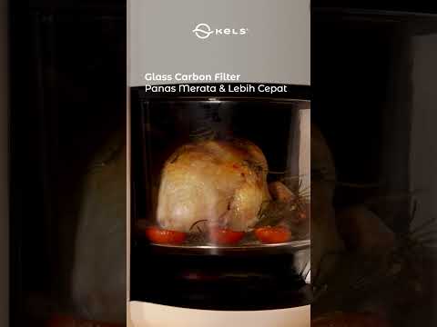 Gambar Kels Trevo Air Fryer Glass Steam 4.2 Liter 800 Watt - Putih