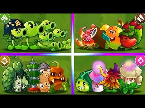 4 Team Pair Plants | Plants Battle Who Will Win?? | PVZ 2
