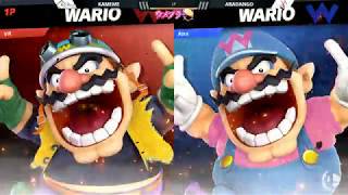 【ウメブラSP4】ルーザーズファイナル　あばだんご（ワリオ） VS かめめ（ワリオ、ロックマン）【スマブラSP】
