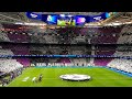Real Madrid vs. Bayern I Choreo + Champions League Anthem I Semi-Final May 2024