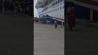 Walking Right Next to Carnival Celebration at Grand Turk! 🚢 #shorts