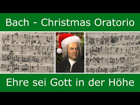 Bach's own score - Ehre sei Gott in der Höhe (chorus)