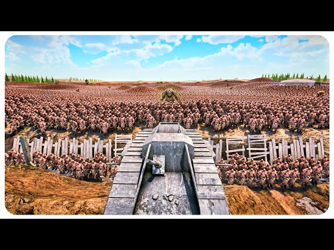 WWI Tanks vs 10 MILLION Orcs & Trolls - Ultimate Epic Battle Simulator 2 UEBS 2 (4K)