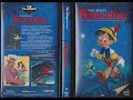 Opening To Pinocchio 1940 1985 VHS