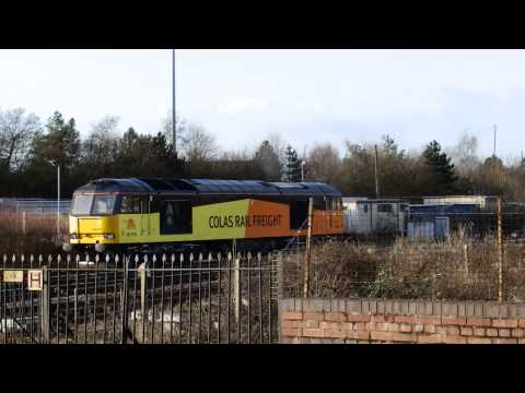 Colas Railfreight class 60 60076 Excellent Activity at Gloucester 08/01/2015