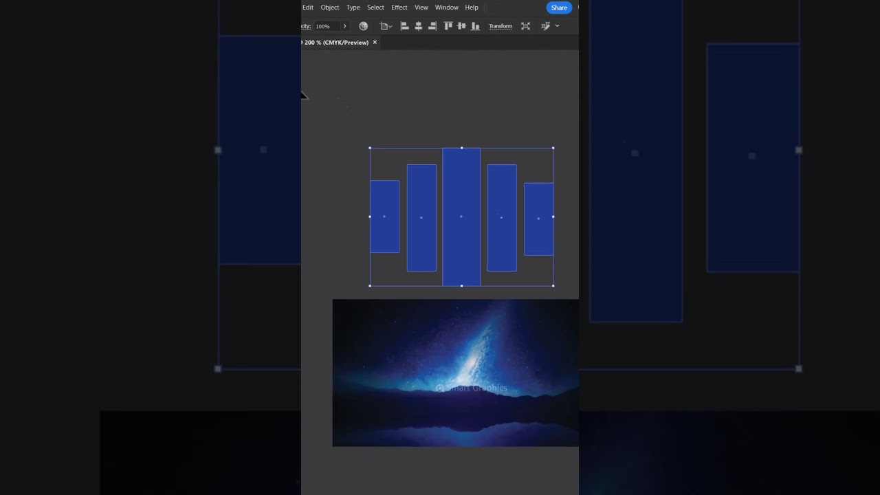 Make Clipping Mask on multiple shapes using Illustrator