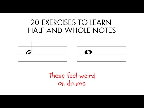 Half And Whole Note Rhythms - 20 Exercises To Learn Them 🎵