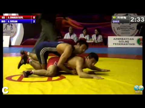 GGP2013 / Akhmednabi GVARZATILOV (AZE) - SOSLAN Aziev (RUS) - FS 60 kg 1/8 final match