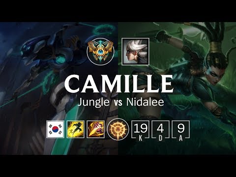 Camille Jungle vs Nidalee - KR Master Patch 8.24