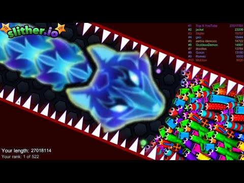 Slither.io A.I Blue Wolf Vs Tiny Pro Snakes - Epic Skin Slitherio Vip Gameplay - World Record